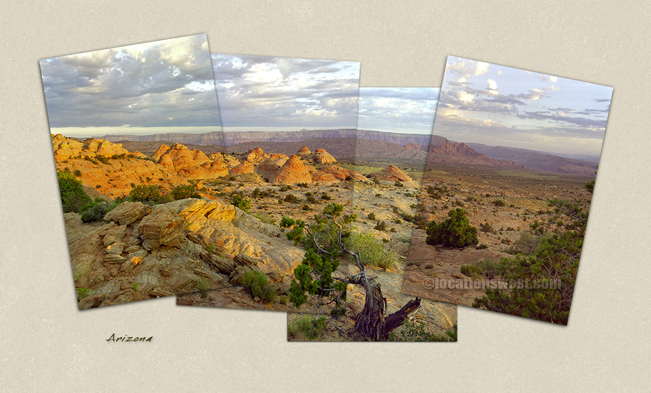 beehive sandstone formations overlooking the vermilion cliffs
