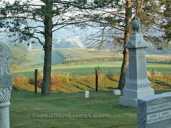 a rural cemetary