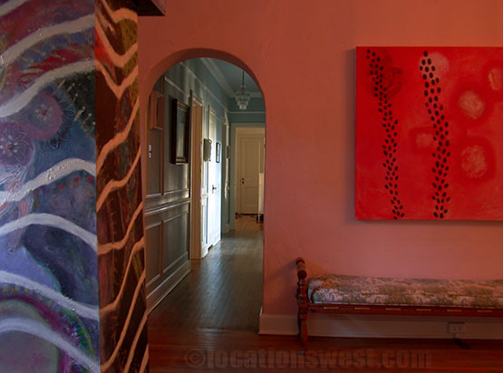 hallway and front room
