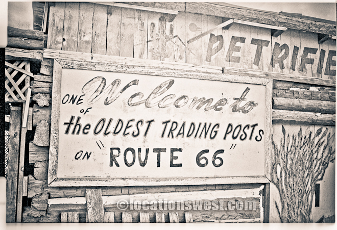 old trading post along route sixty six