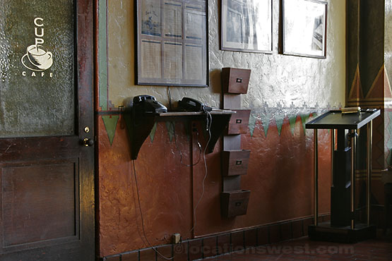 coffee shop door