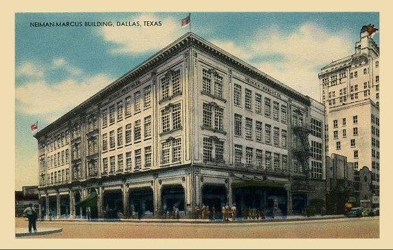antique Nieman-Marcus postcard