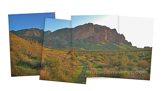 desert cliffs at springtime