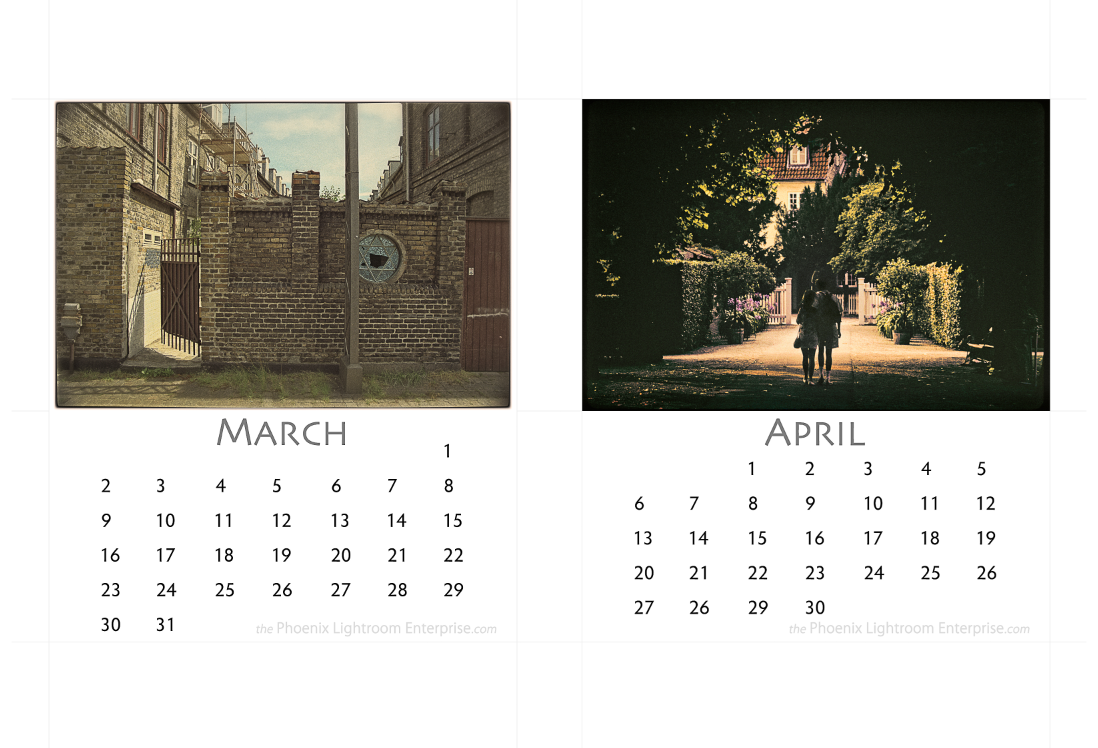 march and april  for 2014 cd jewel case calendars by michael maersch