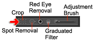 the image adjustment tools in lightroom