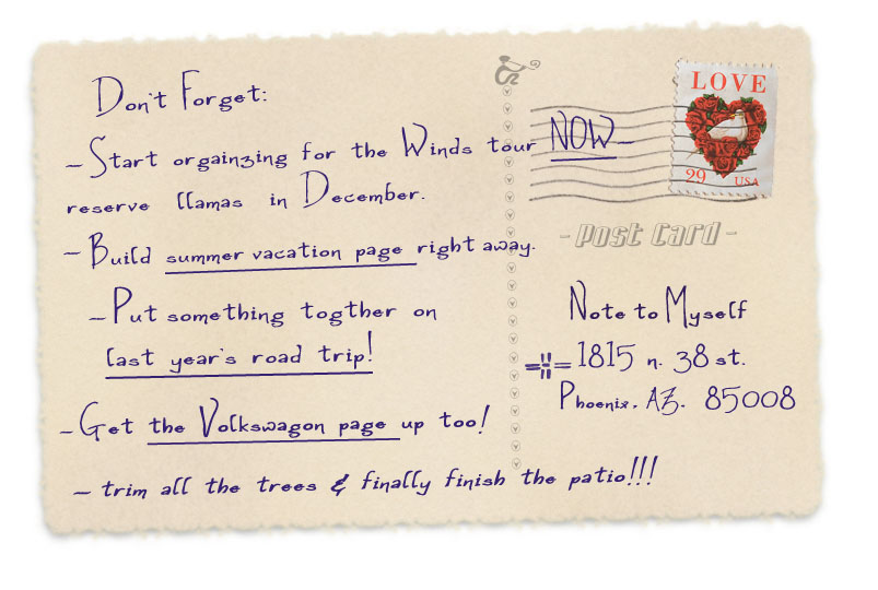 this postcard has picture links