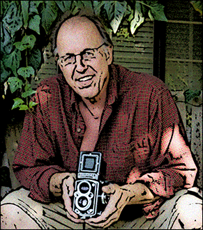 a cartoon rendering of michael maersch